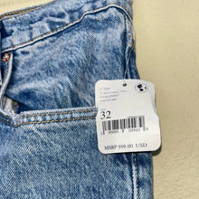 Load image into Gallery viewer, Size 32 Free People NWT Plus Tapered Baggy Boyfriend in Mid Century Blue Jeans
