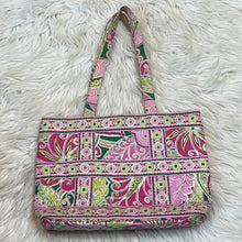 Load image into Gallery viewer, Vera Bradley Pink &amp; Green Paisley Printed Bag
