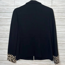 Load image into Gallery viewer, Small Chicos Leopard-Print Trim Blazer
