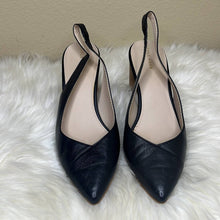 Load image into Gallery viewer, Sz 9.5B Cole Haan Black Cadee Pointed Sling Back Heels Shoes
