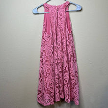 Load image into Gallery viewer, Medium Altar’d State Pink Lace Circle of Love Halter Dress
