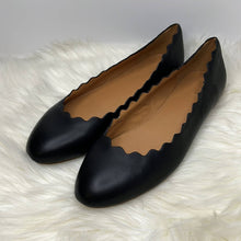 Load image into Gallery viewer, Size 10 J. Crew Black Scalloped Ballet Flats Shoes
