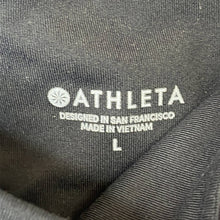 Load image into Gallery viewer, Large Athleta Black Pinktuck Chaturanga Cropped Mesh High Waisted Leggings
