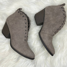 Load image into Gallery viewer, Size 7.5 Coconuts by Matisse Taupe Suede Almond Toe Ankle Booties Shoes
