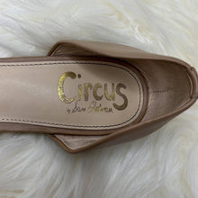 Load image into Gallery viewer, Size 7.5 Sam Edelman Nude &amp; Leopard Pointy Toe Ballet Flats
