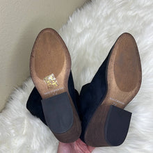 Load image into Gallery viewer, Sz 7.5 Anthropologie Band Of Gypsies Black Crash Slouchy Western Almond Toe Boots Shoe

