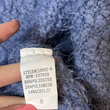 Load image into Gallery viewer, Small Altar’d State Blue Popcorn Knit Fuzzy Cozy Cardigan

