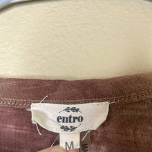 Load image into Gallery viewer, Medium Entro Neutral Earth Tone Tie Dye Henley Top
