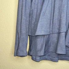 Load image into Gallery viewer, Medium Knox Rose Boho Blue Lace Babydoll Top
