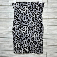 Load image into Gallery viewer, Large Victoria’s Secret Black Leopard Gray Ooh La La Miniskirt Shape Wear
