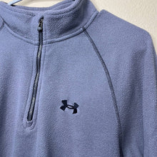 Load image into Gallery viewer, Medium Under Armour Mens Medium Gray Fleece Quarter Zip Pull Over Shirt
