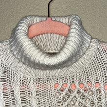 Load image into Gallery viewer, XS Athleta Ivory Wool Cashmere Cable Knit Turtle Neck Sweater Top
