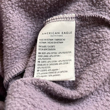 Load image into Gallery viewer, XS American Eagle Ahh-Mazingly Soft Jegging Fit Oversized Purple Leopard Hoodie Top
