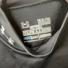 Load image into Gallery viewer, Youth Large Under Armour Youth Kids Fitted Black Long Sleeve Shirt
