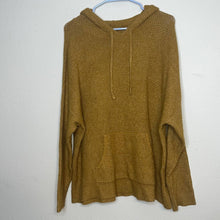 Load image into Gallery viewer, Large Aerie Golden Brown Waffle Knit Soft Hoodie Shirt
