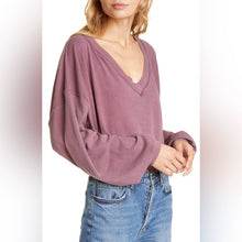 Load image into Gallery viewer, XS Free People Buffy T-Shirt V-Neck Crop Top
