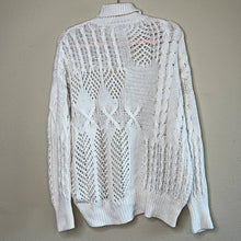 Load image into Gallery viewer, XS Athleta Ivory Wool Cashmere Cable Knit Turtle Neck Sweater Top
