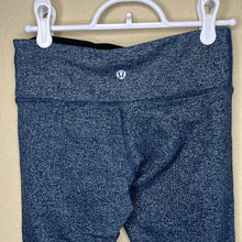 Load image into Gallery viewer, Size 4 Lululemon Teal Herringbone Print Leggings

