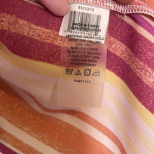 Load image into Gallery viewer, Small Vince Camuto Pink Orange Yellow Stripe V-Neck Sleeveless Top

