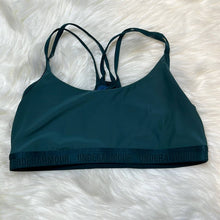 Load image into Gallery viewer, Medium Under Armour Green Criss Cross Sports Bra
