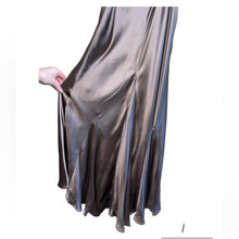 Load image into Gallery viewer, Size 4 Scala Brown Beaded Silk Formal Gown Prom Dress
