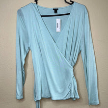 Load image into Gallery viewer, Small J. Crew NWT Mint Wrap Top
