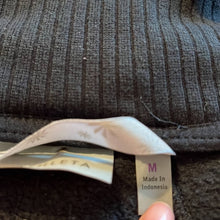 Load image into Gallery viewer, Medium Athleta Black Home Town Zip Up Hoodie Genesis Health Clubs Embroidered Logo

