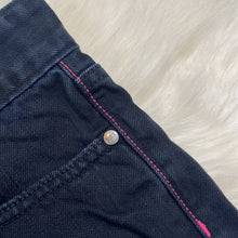 Load image into Gallery viewer, Sz 4 PINK Victoria’s Secret Black Denim Cut Off Shorts
