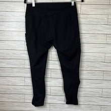 Load image into Gallery viewer, Large Fabletics Powerhold Black Cropped Mesh Leggings

