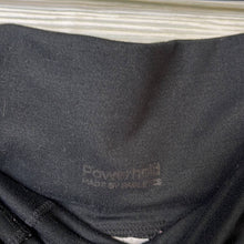 Load image into Gallery viewer, Large Fabletics Powerhold Black Cropped Mesh Leggings
