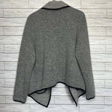 Load image into Gallery viewer, Large Cupcakes And Cashmere Gray Cardigan Wrap Sweater
