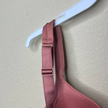 Load image into Gallery viewer, 42G Cacique Plus Dusty Rose Pink White Lace Lightly Lined Full Coverage Bra
