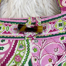 Load image into Gallery viewer, Vera Bradley Pink &amp; Green Paisley Printed Bag
