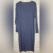 Load image into Gallery viewer, Medium Madewell Blue Long Sleeve Duster Button Front Cardigan
