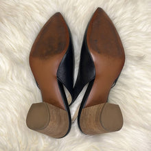 Load image into Gallery viewer, Sz 9.5B Cole Haan Black Cadee Pointed Sling Back Heels Shoes

