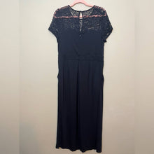 Load image into Gallery viewer, Large Torrid Black Plus Studio Luxe Ponte Culotte Jumpsuit

