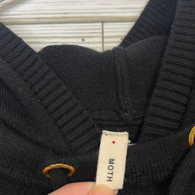 Load image into Gallery viewer, Small Anthropologie MOTH Black Hoodie Sweater Top

