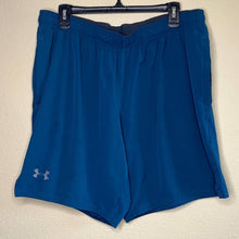 Load image into Gallery viewer, XL Under Armour Mens Blue Fitted Shorts
