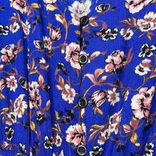 Load image into Gallery viewer, Medium Knox Rose Blue Floral Print Boho V-Neck High Low Dress
