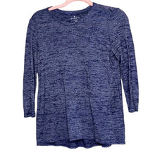 Load image into Gallery viewer, XS Athleta Blue Gray Striped 3/4 Sleeve Top
