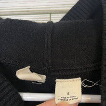 Load image into Gallery viewer, Small Anthropologie MOTH Black Hoodie Sweater Top
