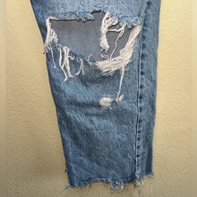 Load image into Gallery viewer, Size 32 Free People NWT Plus Tapered Baggy Boyfriend in Mid Century Blue Jeans
