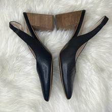 Load image into Gallery viewer, Sz 9.5B Cole Haan Black Cadee Pointed Sling Back Heels Shoes
