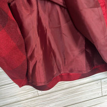 Load image into Gallery viewer, Size 8 Eddie Bauer Red Checkered Wool Skirt
