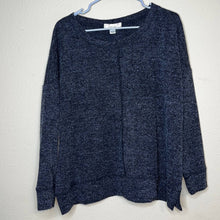 Load image into Gallery viewer, Medium Anthropologie Band of Gypsies Dark Gray Crew Neck Sweater Shirt
