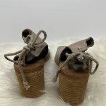 Load image into Gallery viewer, Size W10 TOMS Tan Elba Desert Taupe Suede Peep Toe Ankle Booties
