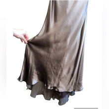Load image into Gallery viewer, Size 4 Scala Brown Beaded Silk Formal Gown Prom Dress
