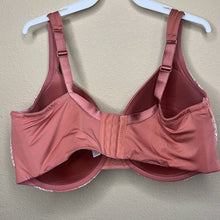 Load image into Gallery viewer, 42G Cacique Plus Dusty Rose Pink White Lace Lightly Lined Full Coverage Bra
