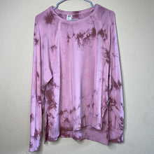 Load image into Gallery viewer, Medium Joylab Dusty Rose Pink Tie Dye Long Sleeve Top
