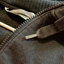Load image into Gallery viewer, Medium Athleta Black Home Town Zip Up Hoodie Genesis Health Clubs Embroidered Logo

